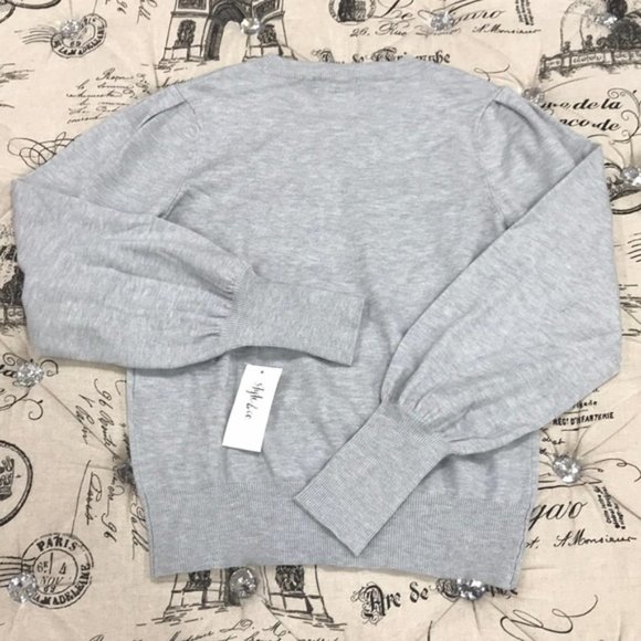 Style & Co Pull-Sleeve Blouson Sweater - Picture 5 of 5